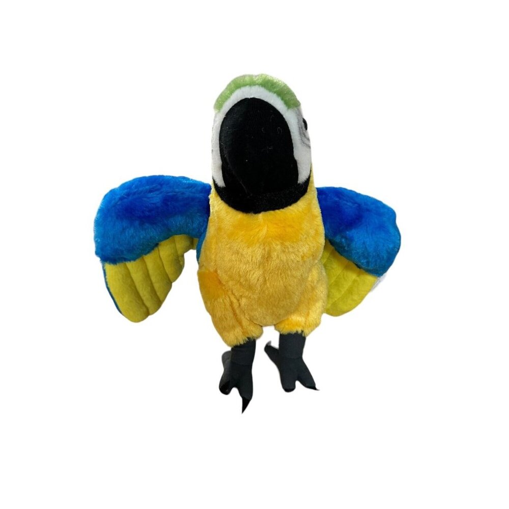 Bird Macaw Parrot Blue Yellow soft plush toy Wild Republic NEW Tropical Colorful